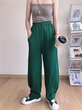 加绒针织拖地阔腿裤，其它，1+1 MAIN ROAD