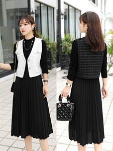 时尚小香风两件套套裙，其它，湘怡服饰