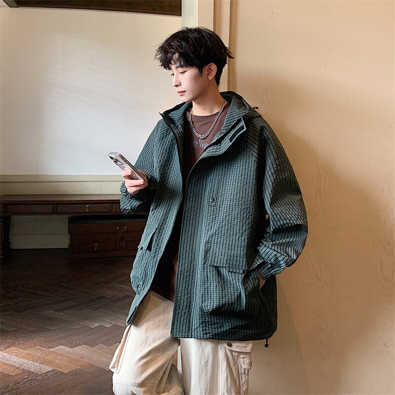 秋季户外连帽夹克男外套男女同款DSA157B-JK7811-P75,男装夹克,电商A157B