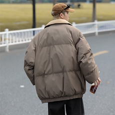 复古日系翻领工装加厚保暖棉袄外套男冬季情侣棉服潮牌，男装棉衣，星座1013