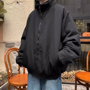 青少年日系棉衣复古立领加厚秋冬棉服男标准外穿潮春季长袖常规款图片