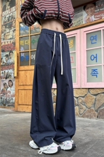 2025春季新款外景大码美式收褶弯刀裤M-5XHK25231-特P25，男装休闲裤，电商A022