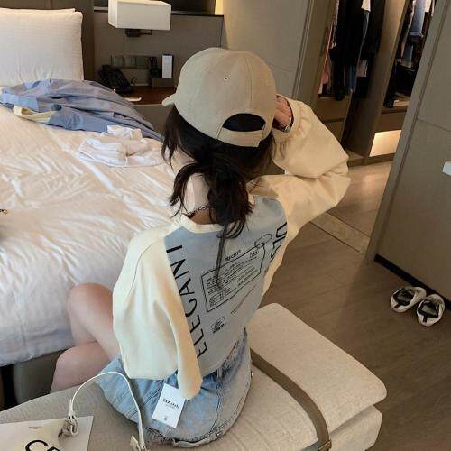 86128后背字母短卫衣，女装卫衣/绒衫，XTZ style