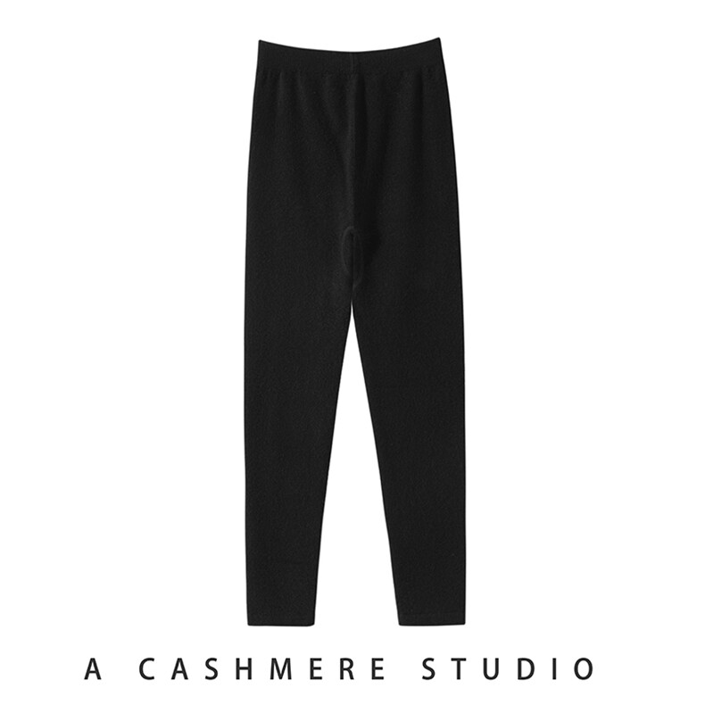 2024年秋季中腰休闲时尚纯色修身百搭弹力裤，女装打底裤，金帕维