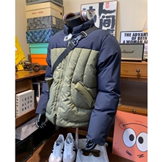 【现货】拼接贴标棉服自制，男装棉衣，星座910A