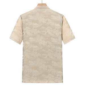 夏季中老年男士中式唐装风香云纱居士服汉服上衣TRS2305-P60图片