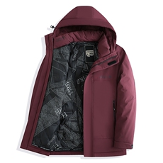 羽绒服男冬季2024新款冬装冬天加厚潮牌工装棉服短款连帽外套，男装羽绒服，电商B212（原钱塘6029）