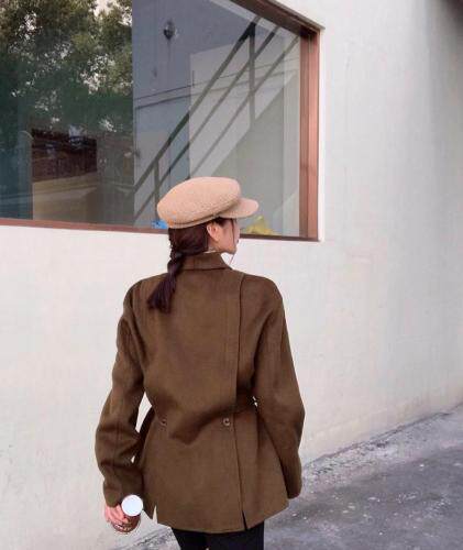 新款羊绒加腰带SML三个码，女装，尚映