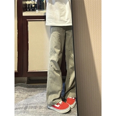 NK90LL-特P55vibe风复古做旧铆钉牛仔裤男女褶皱伐木裤工装裤子，男装牛仔裤，星座1007（原301D）