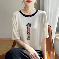 短袖T恤女士2025早春新款小个子修身短款高腰上衣夏，女装T恤，暖娇绒