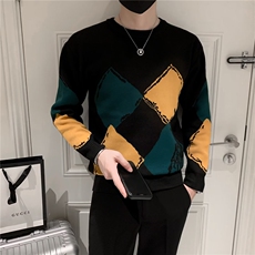 网红痞帅针织衫圆领毛衣男秋冬季新款韩版打底衫线衣内搭S235，男装针织衫/毛衣，星座1116A-2（原606A-1）