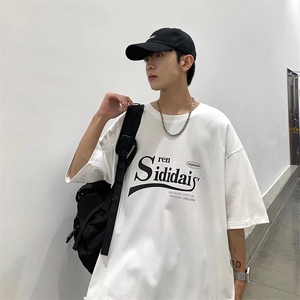 夏季日系cityboy印花宽松半袖T恤男港风潮流百搭短袖 T1410-P24图片