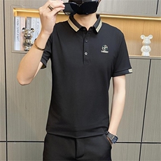 PL037-特P40控65Polo衫男士夏季短袖t恤冰丝翻领男式半袖商务高，男装Polo衫，电商D310B