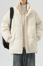 得物二开立领假两件石墨烯内里棉服棉衣外套9088特P85控118，男装棉衣，电商A309