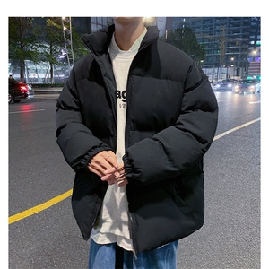 潮流冬季棉衣男宽松潮牌外套面包羽绒棉服拉链立领保暖棉袄图片