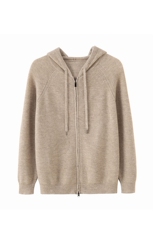 时尚男士加厚羊绒开衫高品质保暖帽衫舒适百搭休闲外套，男装羊绒开衫，台绒羊绒