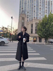 双面呢外套图片