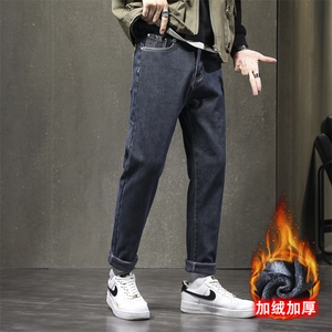 A178  921JR  特P58  秋冬季加绒加厚美式休闲牛仔裤图片