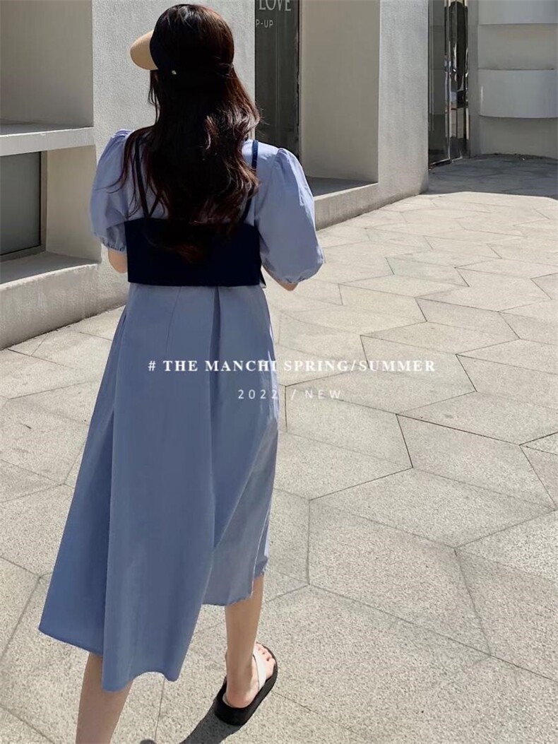 夏季新款韩版连衣裙，女装连衣裙，A 米 格