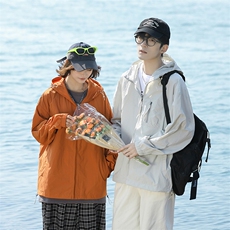 防紫外线冰感防晒衣男女夏季宽松轻薄皮肤衣户外运动情侣防晒服，男装防晒衣，电商A409-1