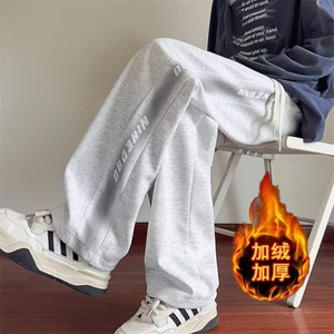 美式潮牌卫裤男女秋冬宽松直筒运动长裤 S281 P32图片