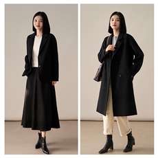 2025年冬新款浮世巴黎轻暖丝呢子大衣，女装毛呢外套，梦白服饰厂