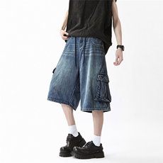 夏季潮牌休闲工装牛仔短裤--DK5902--TP60，男装牛仔裤，电商A247