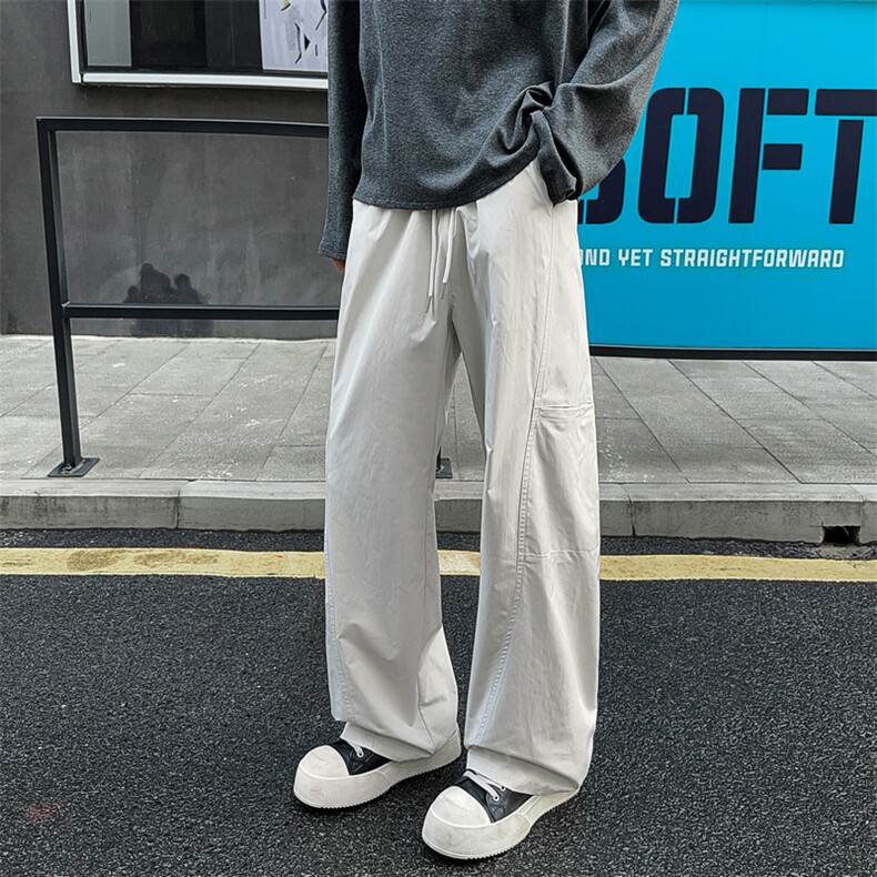 老钱风美式复古运动裤三防冲锋裤直筒休闲裤504-K254-特P25控49，女装休闲裤，星座504