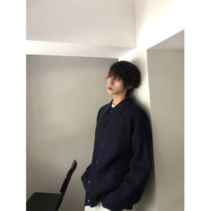 【有货】MY0339ZZ-特73 秋冬季加厚针织开衫外套男士慵懒翻领毛衣,男装针织衫/毛衣,星座1007（原301D）