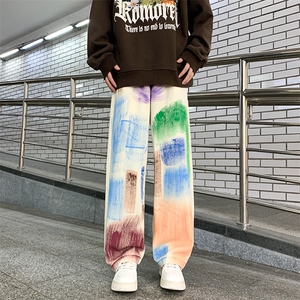 日系青春流行休闲裤潮时尚潮牌原宿新款长裤简约男抽绳束脚春季