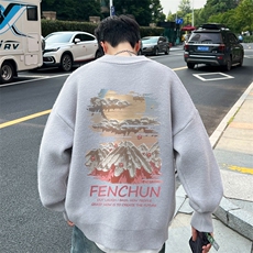 高质量！秋冬季半高领毛衣男士加绒加厚线衣男针织衫男MY152-P45，男装针织衫/毛衣，电商B367
