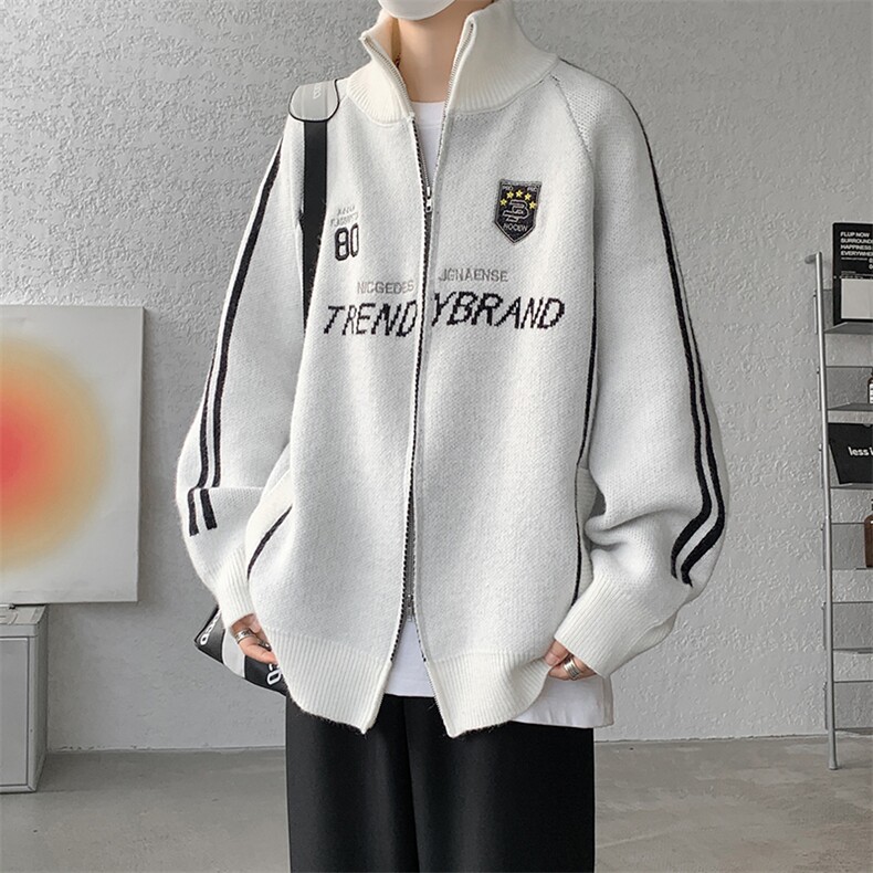 8XL-M超大码毛衣棒球服外套男针织衫开衫赛车夹克男MY1220-P118,男装夹克,电商D206-1