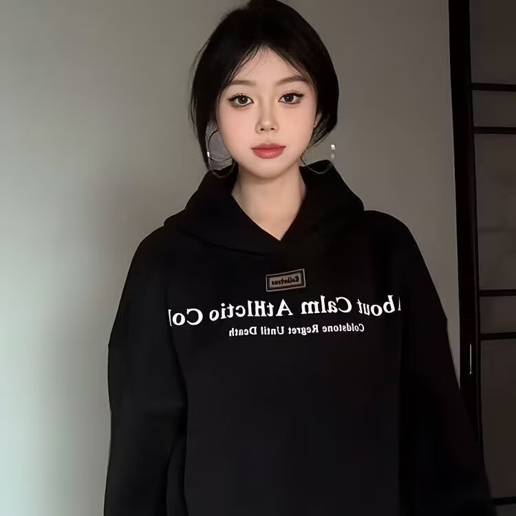 男士美式重磅连帽卫衣男秋季打底上衣男女同款情侣装2025新款男装,男装针织衫/毛衣,星座506A