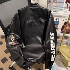 美式高街赛车服夹克男春季潮牌痞帅刺绣hiphop宽松外套W6437-P75，男装夹克，星座412-2