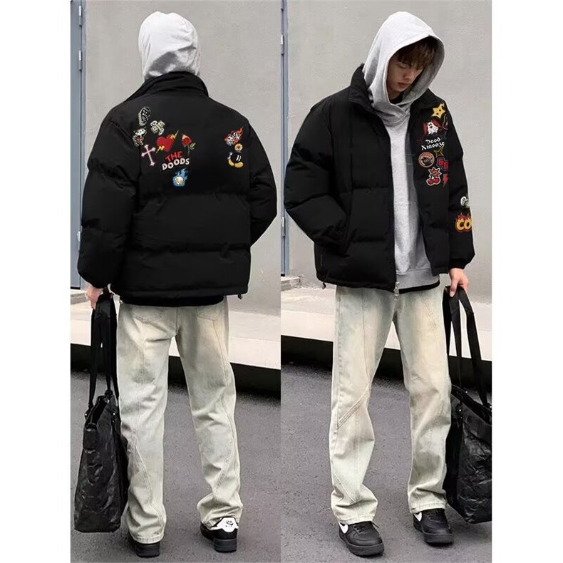 1506-1/MB3-851/P64冬季棉服男生加厚保暖面包服运动休闲潮牌帅,男装棉衣,星座1506-1