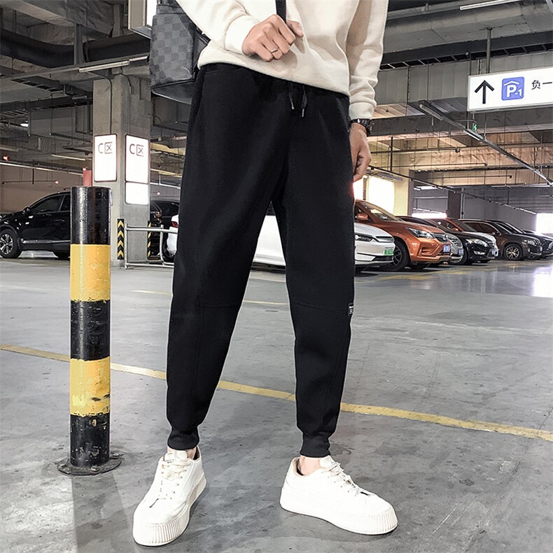 社会精神小伙2022加绒卫裤运动束脚男裤DS-B249-KK92-P58-加绒P68,男装休闲裤,星座215（原电商B249）
