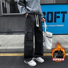 美式机能防水大码加厚加绒冲锋裤男拖地长裤K1305J加绒-特P47控88，男装卫衣，电商A001