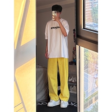 24年春夏季水洗高街vibe直筒宽松阔腿五色牛仔裤NZ2310-P55控78，男装牛仔裤，星座1002-1