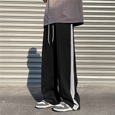 运动裤潮流长裤直筒青春流行春季休闲裤条纹EDK002P36，男装休闲裤，星座1116-2