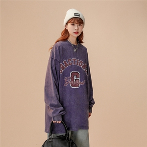 中性风新款秋季时尚百搭宽松字母印花潮流卫衣ST201P40控58图片