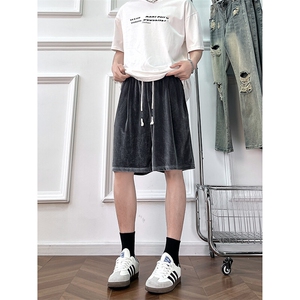A178 男女同款冰丝速干短裤休闲夏季外穿宽松休闲裤DK161-P28图片