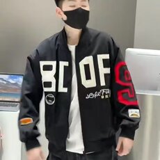 重工刺绣高街风棒球服夹克男士2026春季年休闲机车情侣外套上衣，男装夹克，星座715-4