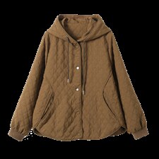 提花短外套女春秋百搭连帽上衣，女装短外套，芙芮