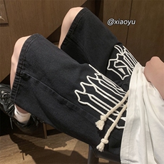 XZ616夏季新款牛仔短裤字母发泡牛仔裤TY856P45控58，男装牛仔裤，星座512A（原616）