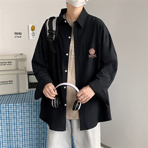 CS15237-P38 长袖衬衫男士大码宽松衬衣男寸衫男寸衣图片
