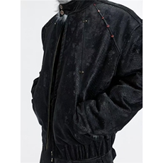 1506/QYRJM50460/P144重磅狼毛座山雕棉服外套，男装棉衣，星座1506