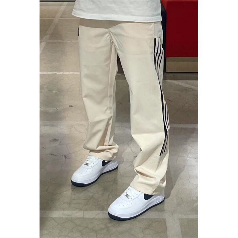【现货】春季休闲裤三条杠拼接条纹裤贴标XZ610A-P60,男装休闲裤,星座610A