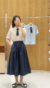 夏季新款 学院风可拆卸领结上衣图片