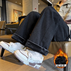薄款改加绒特批P33无差价冬加绒青少年灯芯绒阔腿裤男K1994J加绒，男装休闲裤，电商A001