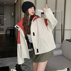 现货#2025秋季短款风衣棒球服工装外套#2C133-908-P155-K218，女装短外套，2C133